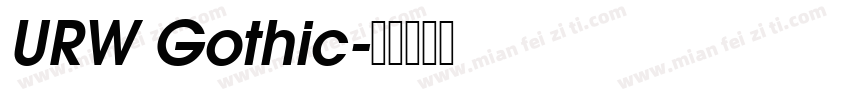 URW Gothic字体转换